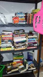 lot 24 image: Large Variety of Books with some DVDs. Patterson, LAMOUR, Grisham and more.