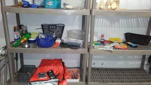 lot 30 image: Assorted Arts Crafts, Tarp, and more.