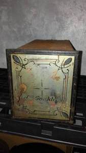 lot 51 image: Antique wall Safe with Key.