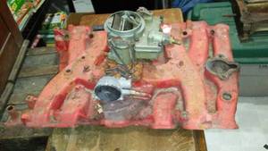 lot 74 image: Manifold and Carb.