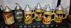 lot 93 image: Lidded Steins West Germany (6)
