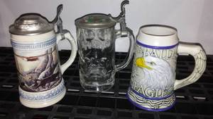 lot 95 image: Assorted Steins (3) Gerz, Germany.