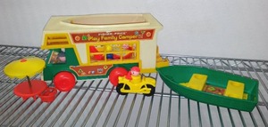 lot 110 image: Vintage Fischer Price Play Family Camper.