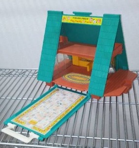 lot 112 image: Vintage Fisher Price Play Family A Frame Play Set
