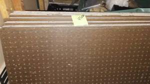 lot 154 image: 47 x 40 in. Pegboard 16)