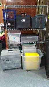 lot 171 image: Large Assortment of Totes, Bins, Storage.