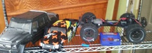 lot 174 image: Traxxas RC, Skins, No Remote.