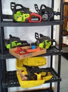 lot 185 image: McCulloch, Craftsman, Poulan Gas Chain Saws (3) and More. All untested. Loc Rm 4