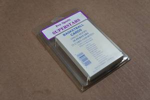lot 133 image: 1990-91 Hoops Superstar Basketball Cards