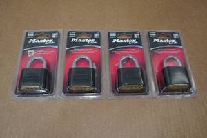 lot 185 image: 4 Master Lock Combination Locks