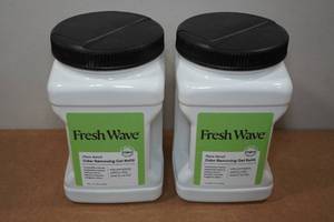 lot 186 image: 2 Fresh Wave Plant Based Odor Removing Gel Refills