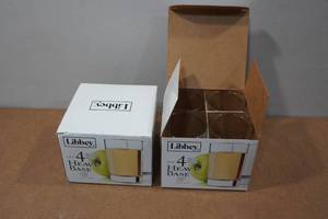 lot 187 image: 2 4-Packs Libby Heavy Base 5.5oz Glasses