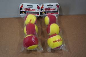 lot 200 image: 2 3-Packs Wilson Large Tennis Balls