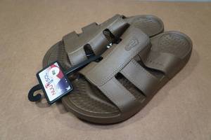 lot 257 image: Nuusole Mens Stanley Rubber Slides - Size 8, Brown