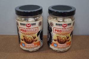 lot 270 image: 2 Boss Dog ProBalls Freeze Dried Raw Treats for Dogs - 6oz