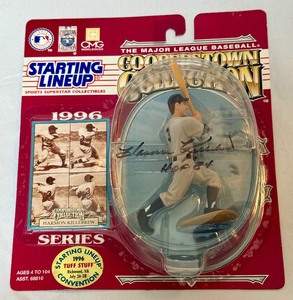 lot 6 image: Harmon Killebrew Signed 1996 Cooperstown Collection Starting Lineup Figure With Case Minnesota Twins Baseball