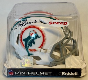 lot 30 image: Bob Griese Signed Miami Dolphins Mini Football Helmet With COA