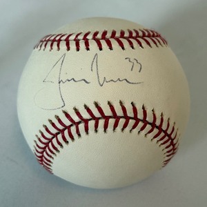 lot 51 image: Justin Morneau Signed With JSA COA OMLB Selig Rawlings Ball Minnesota Twins Baseball