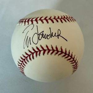 lot 57 image: Tim Laudner Signed Baseball OMLB Rawlings Selig Ball Minnesota Twins