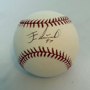 lot 69 image: Francisco Liriano Signed Baseball OMLB Selig Ball Minnesota Twins