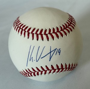 lot 89 image: Kenny Vargas Signed OMLB Selig Rawlings Baseball Minnesota Twins