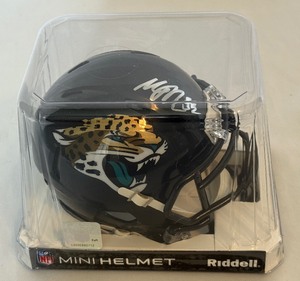lot 62 image: Maurice Jones Drew Signed Jacksonville Jaguars Mini Helmet With Beckett COA
