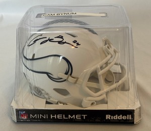 lot 64 image: Cam Bynum Signed Minnesota Vikings Mini Helmet With Beckett COA