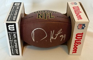 lot 72 image: Danielle Hunter Signed Wilson Official NFL Football Minnesota Vikings