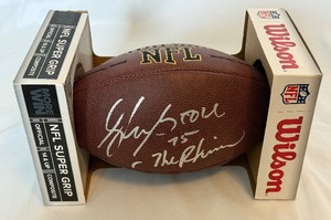 lot 76 image: Alex Boone Signed Wilson Official Football Minnesota Vikings