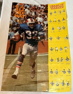lot 116 image: OJ Simpson 1974 Scholastic Magazine OJ All The Way Poster - Vintage Football