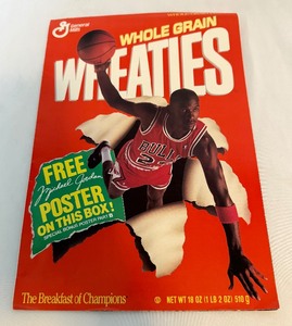 lot 138 image: Michael Jordan 1989 Wheaties Box Poster
