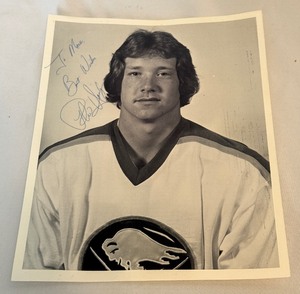 lot 137 image: Phil Housley Signed Vintage Hockey Photo