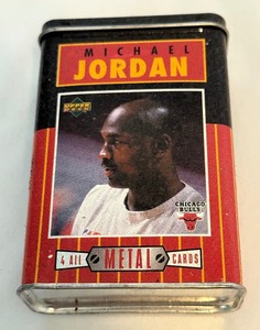 lot 131 image: Michael Jordan 1996 Upper Deck Metal 4 Card Basketball Set