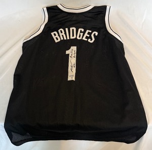 lot 86 image: Mikal Bridges Signed Brooklyn Nets Basketball Jersey With PSA COA Size XL