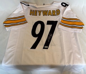 lot 102 image: Cameron Heyward Signed Pittsburgh Steelers Jersey With Beckett COA Size XL