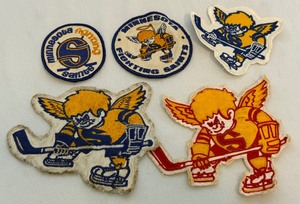lot 25A image: (5) Minnesota Fighting Saints Vintage 1970s Original Patches