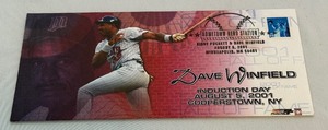 lot 146 image: Dave Winfield Hall of Fame Induction Day Stamped Hometown Hero Station - Minnesota Twins Baseball