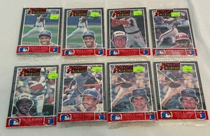 lot 149 image: (8) 1985 Donruss Action All-Stars Baseball Card Packs