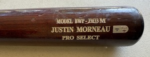 Justin Morneau Game Used Broken Bat with MLB COA From April 19, 2009 BWP-JM33 Pro Select Minnesota Twins Baseball