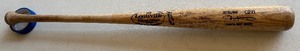 lot 36A image: Jason Bartlett Signed and Game Used Louisville Slugger Powerized C271 Tampa Bay Rays Baseball Bat
