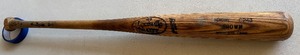 lot 48A image: Jarvis Brown Game Used Louisville Slugger Powerized C243 Minnesota Twins Baseball Bat