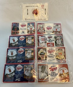 lot 95A image: (9) Minnesota Twins Baseball Pin Packages