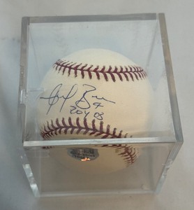 lot 111A image: Angel Berroa Signed Rawlings OMLB Selig Baseball