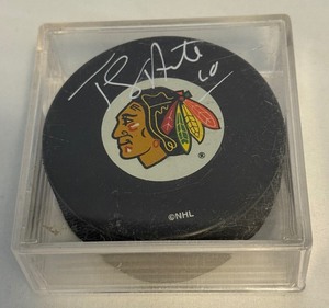 lot 126A image: Tony Amonte Signed Chicago Blackhawks Hockey Puck