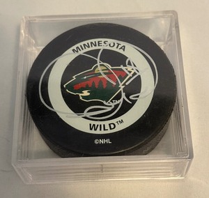 lot 134A image: Richard Park Signed Minnesota Wild Hockey Puck