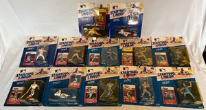 lot 180 image: (12) 1988 Baseball Starting Lineup Figures - Mattingly, Boggs, Strawberry, Davis, Schmidt, Viola, Trammel and More