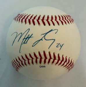 lot 20B image: Matt LeCroy Signed Baseball Rawlings Official Minor League Ball With Case - Minnesota Twins
