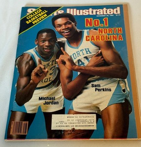 lot 183A image: Michael Jordan 1st Cover Sports Illustrated Magazine November 28, 1983 University of North Carolina Basketball