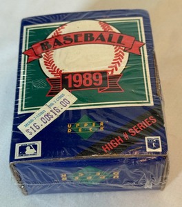 lot 188A image: 1989 Upper Deck Baseball High # Series Sealed Card Set