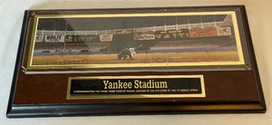 lot 191A image: Yankee Stadium Baseball Photo Plaque